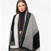 imageEXTREE Scarfs for Women Pashmina Silky Shawl Wrap for Evening Dressing Blanket Open Front Poncho CapeAcgwhite