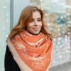 imageEXTREE Scarfs for Women Pashmina Silky Shawl Wrap for Evening Dressing Blanket Open Front Poncho CapeAckorange