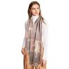 imageEXTREE Scarfs for Women Pashmina Silky Shawl Wrap for Evening Dressing Blanket Open Front Poncho CapeAcngrey