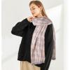 imageEXTREE Scarfs for Women Pashmina Silky Shawl Wrap for Evening Dressing Blanket Open Front Poncho CapeAcqpink