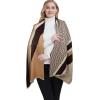 imageEXTREE Scarfs for Women Pashmina Silky Shawl Wrap for Evening Dressing Blanket Open Front Poncho CapeAcygrey