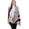 imageEXTREE Scarfs for Women Pashmina Silky Shawl Wrap for Evening Dressing Blanket Open Front Poncho CapeAczgrey