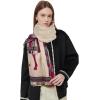 imageEXTREE Scarfs for Women Pashmina Silky Shawl Wrap for Evening Dressing Blanket Open Front Poncho CapeAdvwhite
