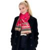 imageEXTREE Scarfs for Women Pashmina Silky Shawl Wrap for Evening Dressing Blanket Open Front Poncho CapeAeiorange