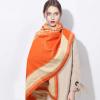imageEXTREE Scarfs for Women Pashmina Silky Shawl Wrap for Evening Dressing Blanket Open Front Poncho CapeAerorange