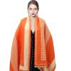 imageEXTREE Scarfs for Women Pashmina Silky Shawl Wrap for Evening Dressing Blanket Open Front Poncho CapeAerorange