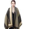 imageEXTREE Scarfs for Women Pashmina Silky Shawl Wrap for Evening Dressing Blanket Open Front Poncho CapeAesblack