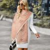 imageEXTREE Scarfs for Women Pashmina Silky Shawl Wrap for Evening Dressing Blanket Open Front Poncho CapeAeypink