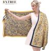 imageEXTREE Scarfs for Women Pashmina Silky Shawl Wrap for Evening Dressing Blanket Open Front Poncho CapeAfiyellow