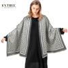 imageEXTREE Scarfs for Women Pashmina Silky Shawl Wrap for Evening Dressing Blanket Open Front Poncho CapeAfpgrey