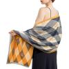 imageEXTREE Scarfs for Women Pashmina Silky Shawl Wrap for Evening Dressing Blanket Open Front Poncho CapeAfsgrey