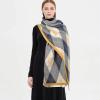 imageEXTREE Scarfs for Women Pashmina Silky Shawl Wrap for Evening Dressing Blanket Open Front Poncho CapeAfsgrey