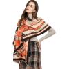 imageEXTREE Scarfs for Women Pashmina Silky Shawl Wrap for Evening Dressing Blanket Open Front Poncho CapeAftwhite