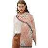 imageEXTREE Scarfs for Women Pashmina Silky Shawl Wrap for Evening Dressing Blanket Open Front Poncho CapeAfwpink