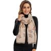 imageEXTREE Scarfs for Women Pashmina Silky Shawl Wrap for Evening Dressing Blanket Open Front Poncho CapeAgakhakileaf