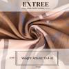 imageEXTREE Scarfs for Women Pashmina Silky Shawl Wrap for Evening Dressing Blanket Open Front Poncho CapeAgbbrownlotus
