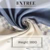 imageEXTREE Scarfs for Women Pashmina Silky Shawl Wrap for Evening Dressing Blanket Open Front Poncho CapeAgcwhitebluehorse