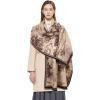 imageEXTREE Scarfs for Women Pashmina Silky Shawl Wrap for Evening Dressing Blanket Open Front Poncho CapeAgikhakipaint