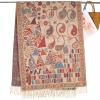 imageEXTREE Scarfs for Women Pashmina Silky Shawl Wrap for Evening Dressing Blanket Open Front Poncho CapeAglpeachpuffpaint