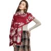 imageEXTREE Scarfs for Women Pashmina Silky Shawl Wrap for Evening Dressing Blanket Open Front Poncho CapeAgoredcoconut Palm