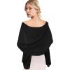 imageEXTREE Scarfs for Women Pashmina Silky Shawl Wrap for Evening Dressing Blanket Open Front Poncho CapeAgvblackorangehorse