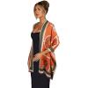 imageEXTREE Scarfs for Women Pashmina Silky Shawl Wrap for Evening Dressing Blanket Open Front Poncho CapeAgypinkorange