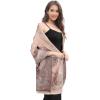 imageEXTREE Scarfs for Women Pashmina Silky Shawl Wrap for Evening Dressing Blanket Open Front Poncho CapeAhcpinktree