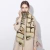imageEXTREE Scarfs for Women Pashmina Silky Shawl Wrap for Evening Dressing Blanket Open Front Poncho CapeAhgbeigekhaki