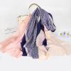 imageEXTREE Scarfs for Women Pashmina Silky Shawl Wrap for Evening Dressing Blanket Open Front Poncho CapeAhkpinkblue