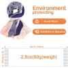imageEXTREE Scarfs for Women Pashmina Silky Shawl Wrap for Evening Dressing Blanket Open Front Poncho CapeAhkpinkblue