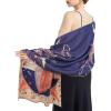imageEXTREE Scarfs for Women Pashmina Silky Shawl Wrap for Evening Dressing Blanket Open Front Poncho CapeAhubeigeorangeship