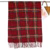 imageEXTREE Scarfs for Women Pashmina Silky Shawl Wrap for Evening Dressing Blanket Open Front Poncho CapeAicdark Redpersimmon