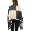 imageEXTREE Scarfs for Women Pashmina Silky Shawl Wrap for Evening Dressing Blanket Open Front Poncho CapeAihgreybeige
