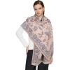 imageEXTREE Scarfs for Women Pashmina Silky Shawl Wrap for Evening Dressing Blanket Open Front Poncho CapeAinlight Salmonpheonix