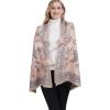 imageEXTREE Scarfs for Women Pashmina Silky Shawl Wrap for Evening Dressing Blanket Open Front Poncho CapeAinlight Salmonpheonix