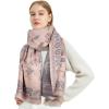 imageEXTREE Scarfs for Women Pashmina Silky Shawl Wrap for Evening Dressing Blanket Open Front Poncho CapeAinlight Salmonpheonix