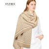 imageEXTREE Scarfs for Women Pashmina Silky Shawl Wrap for Evening Dressing Blanket Open Front Poncho CapeAivbeigekhaki