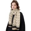 imageEXTREE Scarfs for Women Pashmina Silky Shawl Wrap for Evening Dressing Blanket Open Front Poncho CapeAjbblackbeige