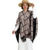 imageEXTREE Scarfs for Women Pashmina Silky Shawl Wrap for Evening Dressing Blanket Open Front Poncho CapeAjgpale Ocre