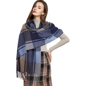 imageEXTREE Scarfs for Women Pashmina Silky Shawl Wrap for Evening Dressing Blanket Open Front Poncho CapeAbbblack