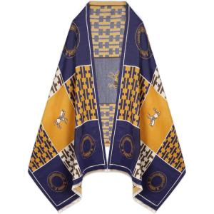 imageEXTREE Scarfs for Women Pashmina Silky Shawl Wrap for Evening Dressing Blanket Open Front Poncho CapeAbxblack