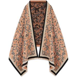 imageEXTREE Scarfs for Women Pashmina Silky Shawl Wrap for Evening Dressing Blanket Open Front Poncho CapeAfgpink