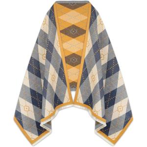 imageEXTREE Scarfs for Women Pashmina Silky Shawl Wrap for Evening Dressing Blanket Open Front Poncho CapeAfsgrey