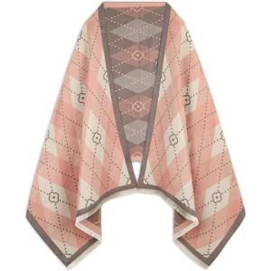 imageEXTREE Scarfs for Women Pashmina Silky Shawl Wrap for Evening Dressing Blanket Open Front Poncho CapeAfwpink