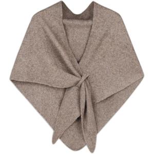 imageEXTREE Scarfs for Women Pashmina Silky Shawl Wrap for Evening Dressing Blanket Open Front Poncho CapeAiarose Brown