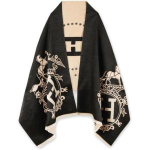 imageEXTREE Scarfs for Women Pashmina Silky Shawl Wrap for Evening Dressing Blanket Open Front Poncho CapeAimblack