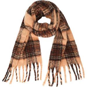 imageEXTREE Scarfs for Women Pashmina Silky Shawl Wrap for Evening Dressing Blanket Open Front Poncho CapeAjdhoney Orangechocolate