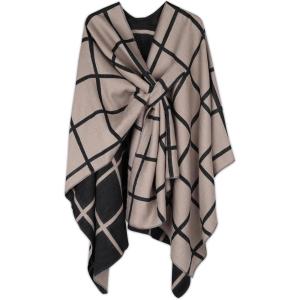 imageEXTREE Scarfs for Women Pashmina Silky Shawl Wrap for Evening Dressing Blanket Open Front Poncho CapeAjgpale Ocre
