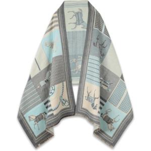 imageEXTREE Scarfs for Women Pashmina Silky Shawl Wrap for Evening Dressing Blanket Open Front Poncho CapeColora101