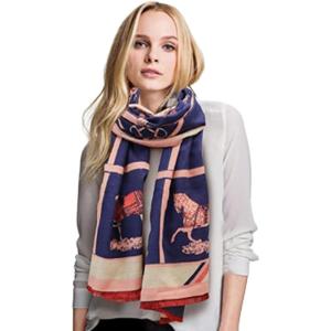 imageEXTREE Scarfs for Women Pashmina Silky Shawl Wrap for Evening Dressing Blanket Open Front Poncho CapeColora110